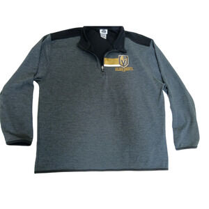 Vegas Golden Knights Pullover Men's XL NHL 1/4 Zip Gray Athletic